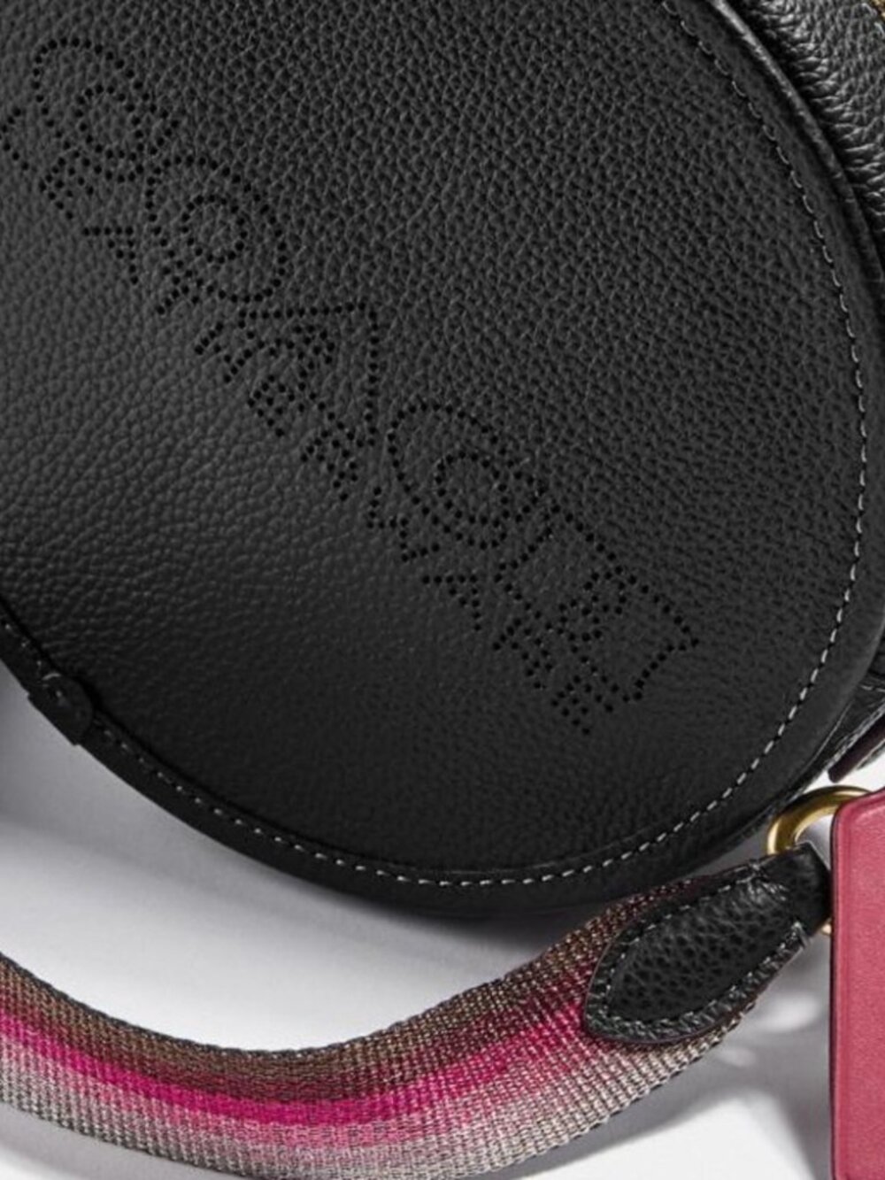 COACH Color-Block Leather Kia Circle Bag Black Multi Crossbody NWOT - Picture 2 of 14